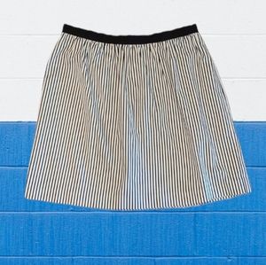 Club Monaco black striped miniskirt